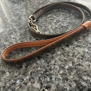 LOUIS VUITTON DOG LEASH…GOOD CONDITION…MADE IN FRANCE..BEST OFFER..VINTAGE